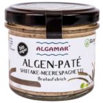 Produktfoto Algamar Algen-Paté Shiitake-Meeresspagehtti 100g Glas Vorderseite