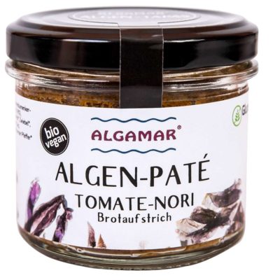 Produktfoto Algamar Algen-Paté Tomate-Nori 100 g Glas Vorderseite