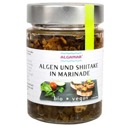 Produktfoto Algen und Shiitake in Marinade 265g Packung Vorderseite