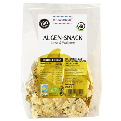 Produktfoto Algen-Snack (Linse & Wakame) 30g