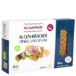 Productfoto Algamar speltcrackers met sesam en zeewier 160g voorkant