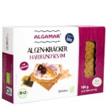 Produktfoto Algamar Haferkräcker mit Sesam und Algen 160g Packung Vorderseite