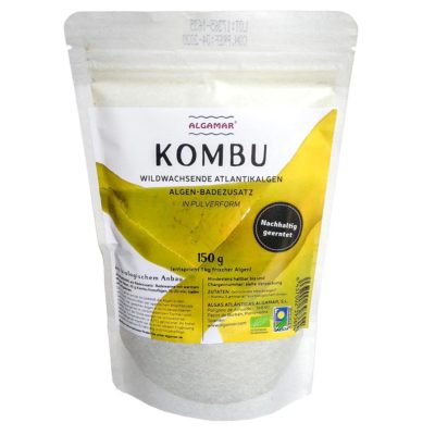 Produktfoto Algamar Kombu Algen Pulver 150g Packung Vorderseite